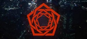 Le logo de carpenter brut en forme de pentacle