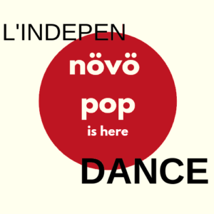 logo de l'indépendant texte noir et blanc sur fond rouge